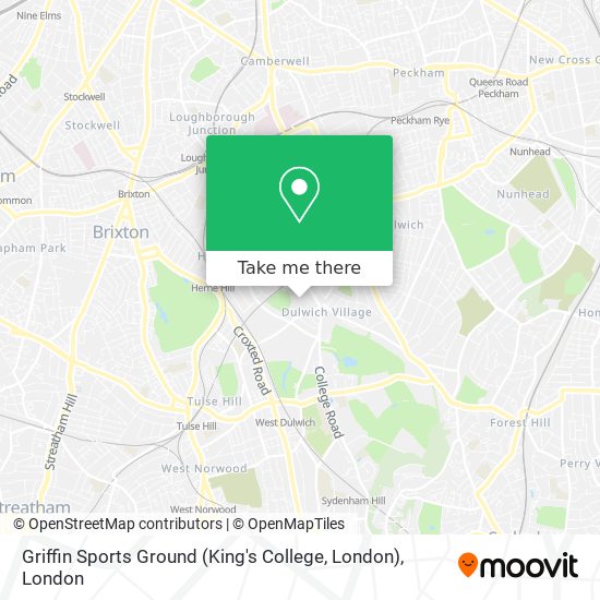 Griffin Sports Ground (King's College, London) map