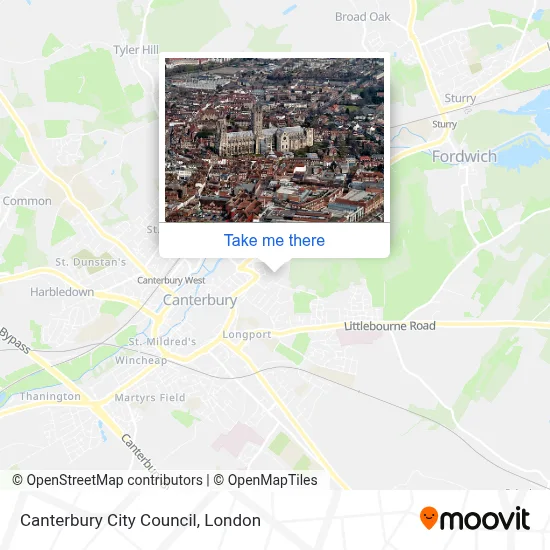 How to Get to Canterbury City Council by Bus or Train?