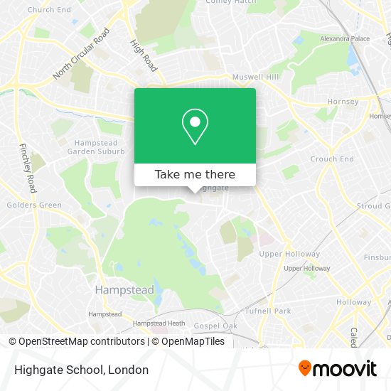 Highgate School map