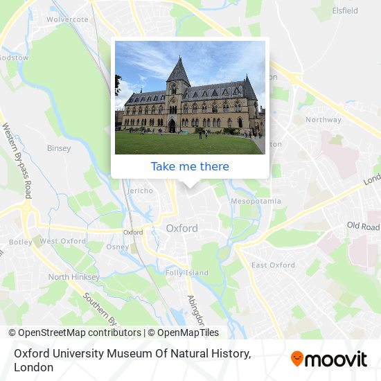 Oxford University Museum Of Natural History map