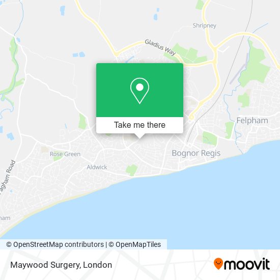 Maywood Surgery map