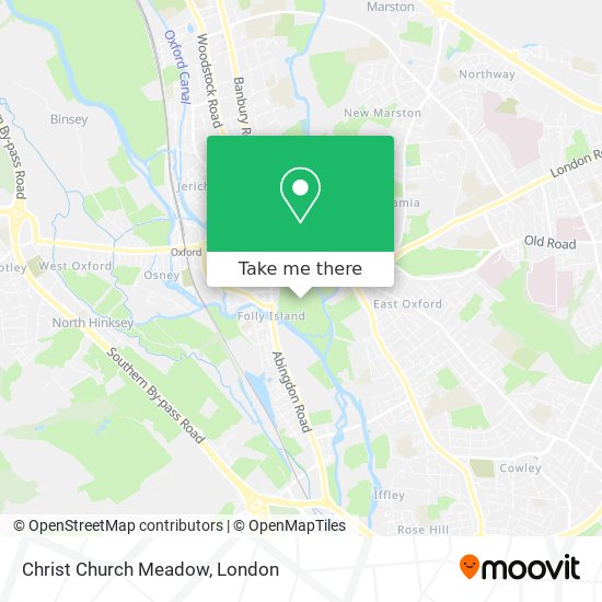 Christ Church Meadow map