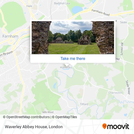 Waverley Abbey House map