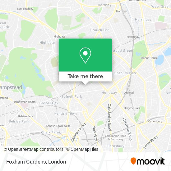 Foxham Gardens map