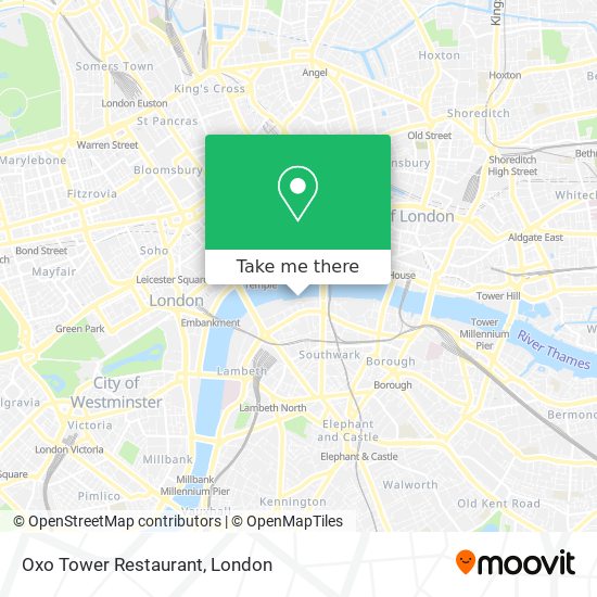 Oxo Tower Restaurant map