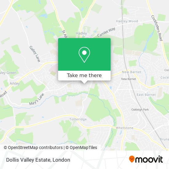 Dollis Valley Estate map