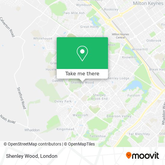 Shenley Wood map