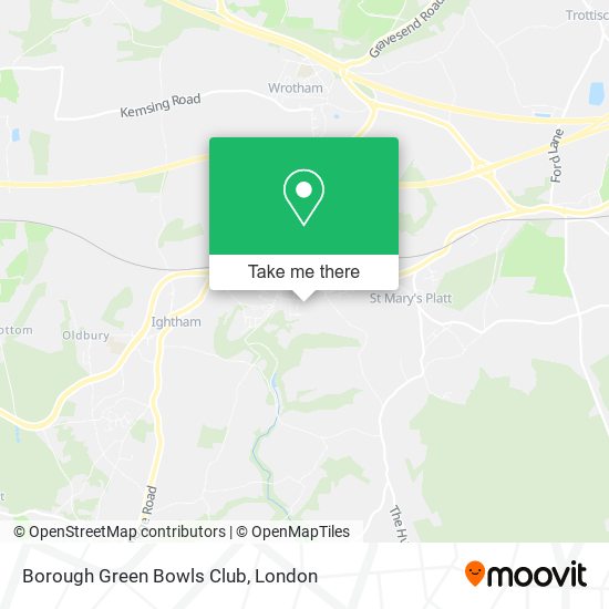 Borough Green Bowls Club map