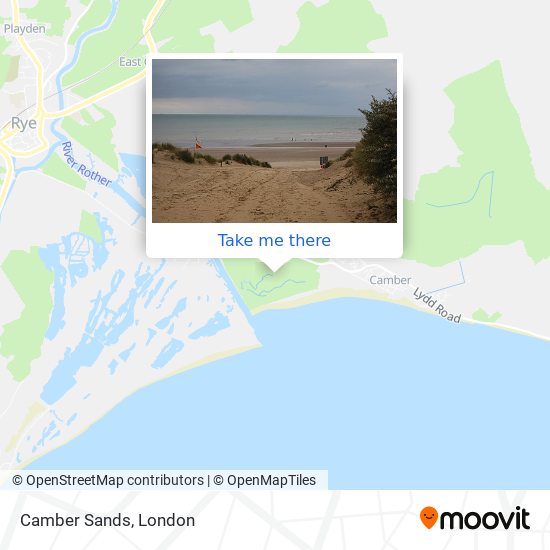 Camber Sands map