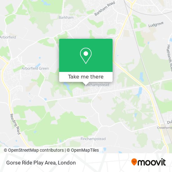Gorse Ride Play Area map