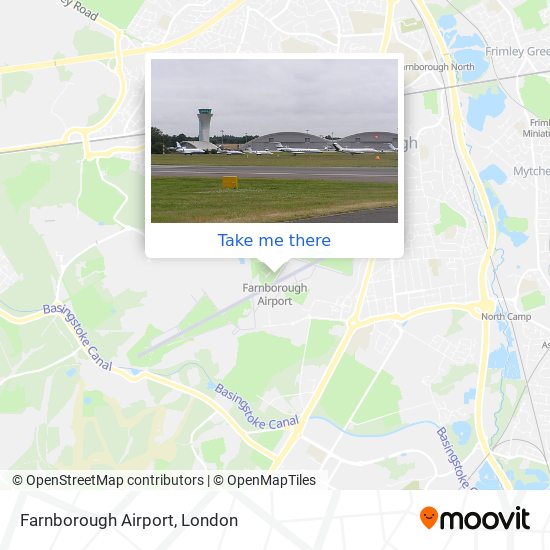 Farnborough Airport map