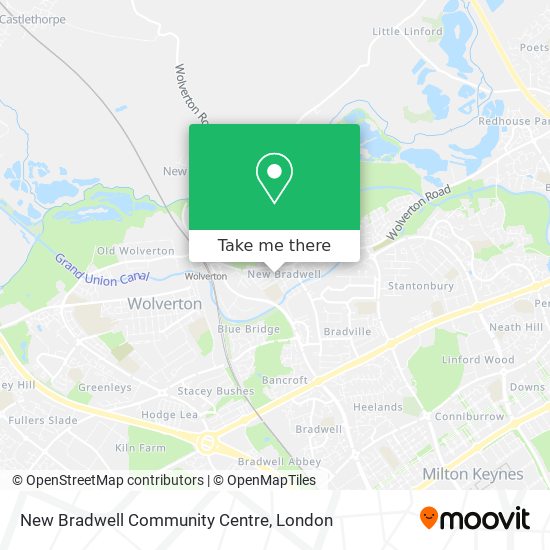 New Bradwell Community Centre map