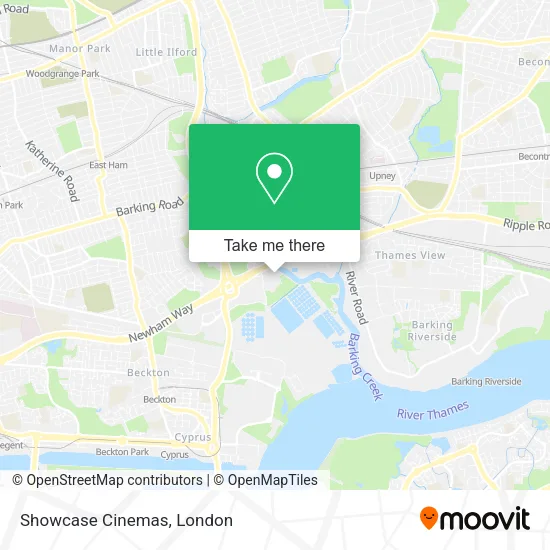 Showcase Cinemas map