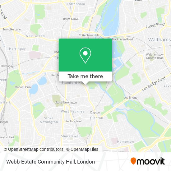 Webb Estate Community Hall map