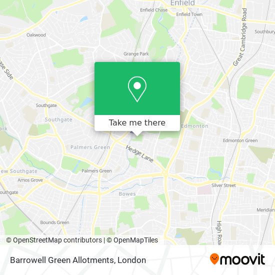 Barrowell Green Allotments map