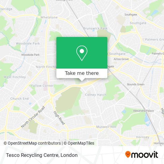Tesco Recycling Centre map