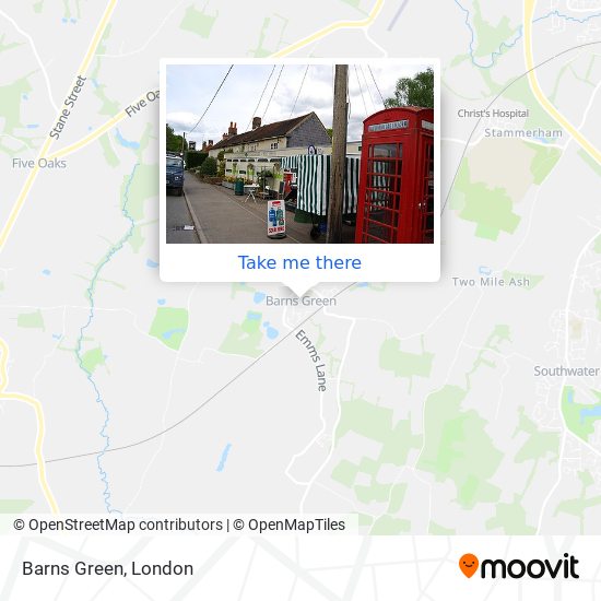 Barns Green map