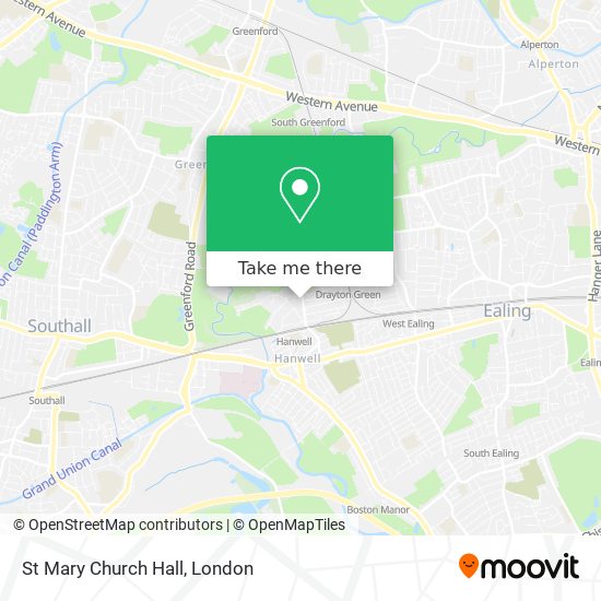 St Mary Church Hall map