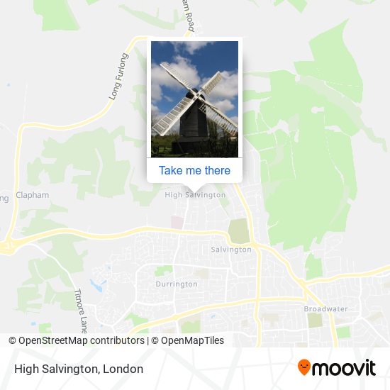 High Salvington map