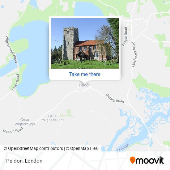 Peldon map