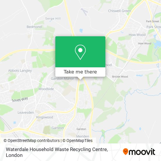Waterdale Household Waste Recycling Centre map