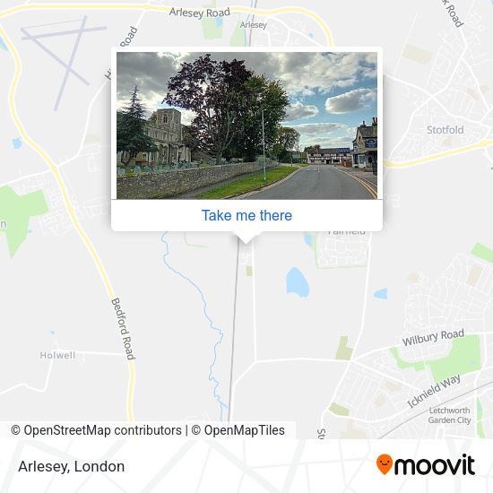 Arlesey map