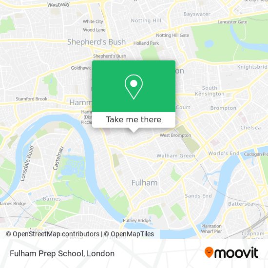 Fulham Prep School map