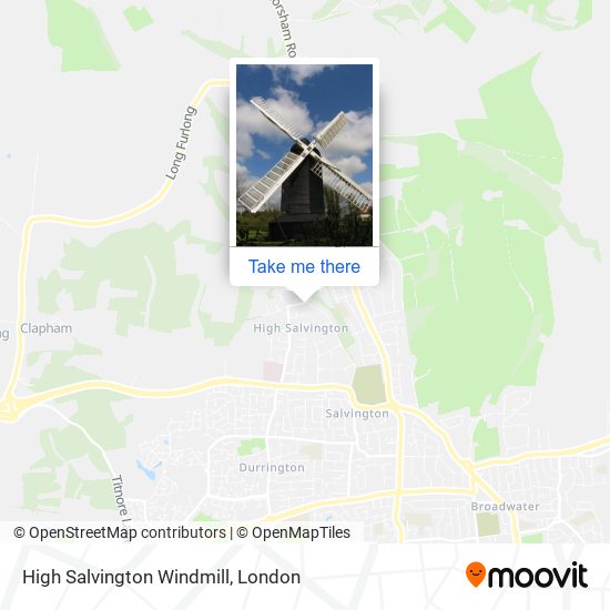 High Salvington Windmill map