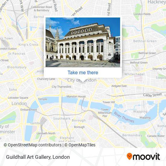 Guildhall Art Gallery map
