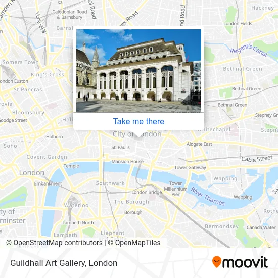 How to Get to Guildhall Art Gallery in City Of London by Bus, Tube ...
