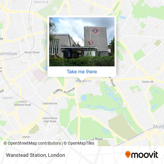 Wanstead Station map