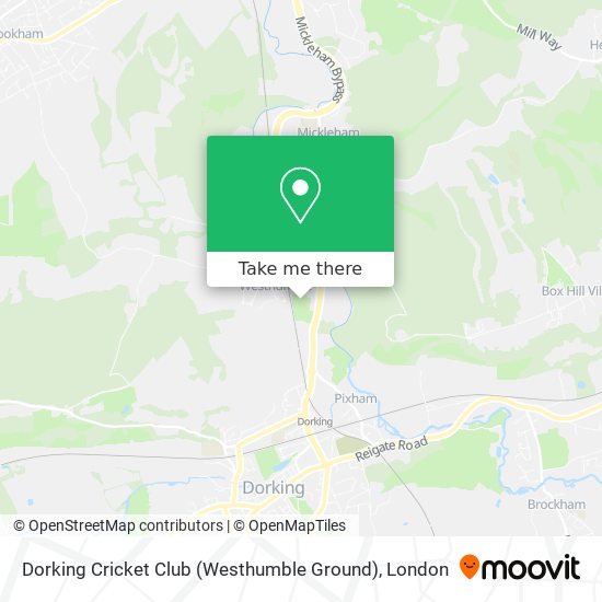 Dorking Cricket Club (Westhumble Ground) map