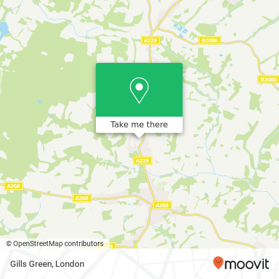 Gills Green map