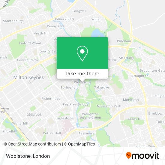 Woolstone map