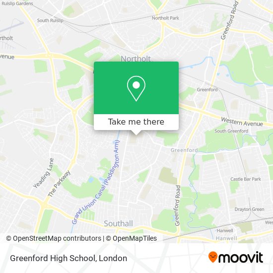 Greenford High School map