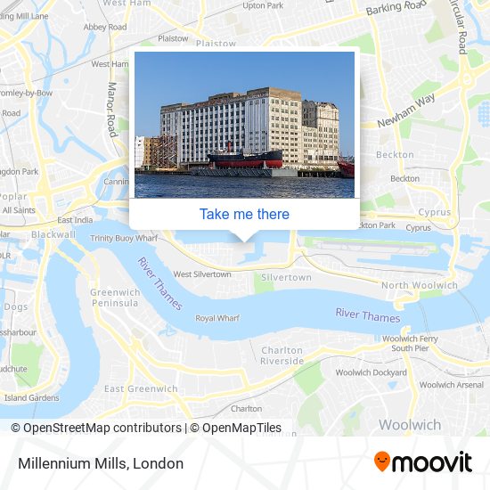 Millennium Mills map