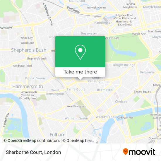 Sherborne Court map