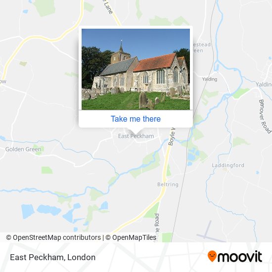 East Peckham map
