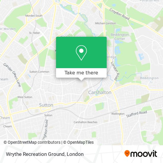 Wrythe Recreation Ground map