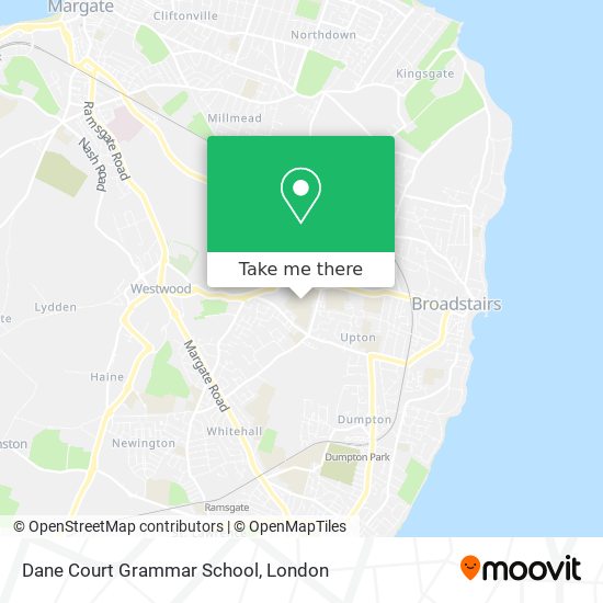 Dane Court Grammar School map