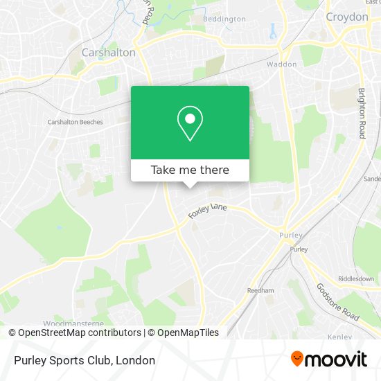 Purley Sports Club map