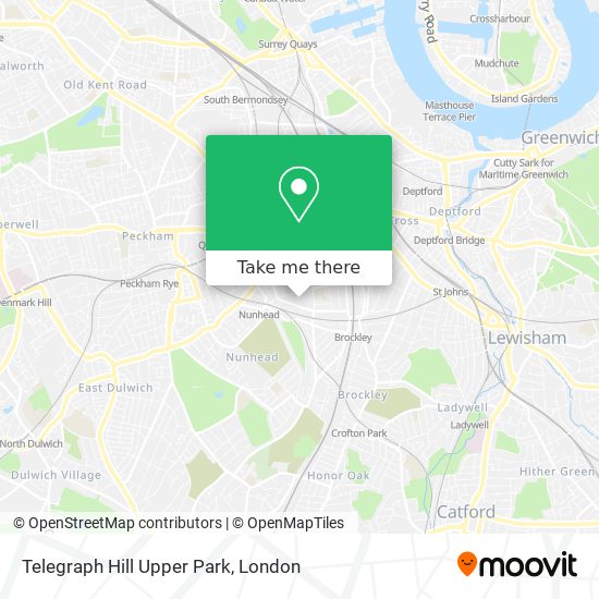 Telegraph Hill Upper Park map