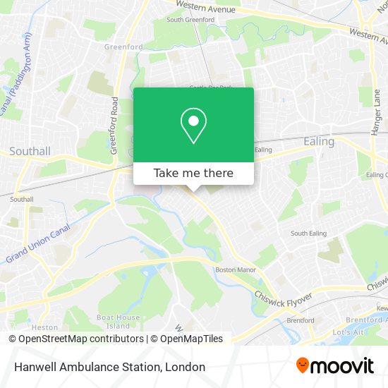 Hanwell Ambulance Station map