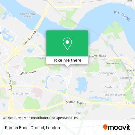 Roman Burial Ground map