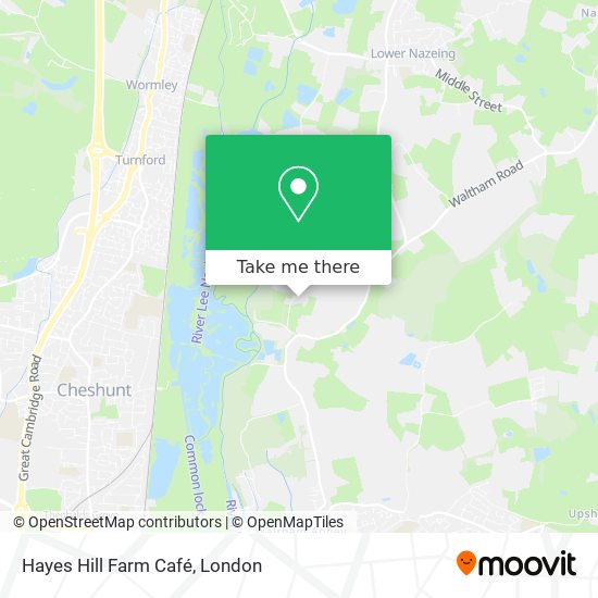 Hayes Hill Farm Café map