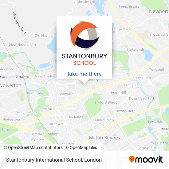 Stantonbury International School map