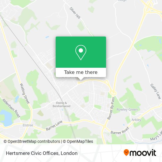 Hertsmere Civic Offices map