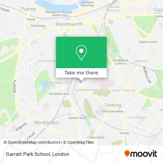 Garratt Park School map
