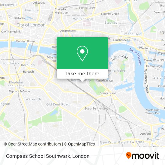 How to get to Compass School Southwark in Bermondsey by bus, train ...