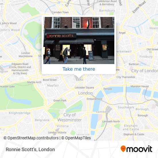 Ronnie Scott's map